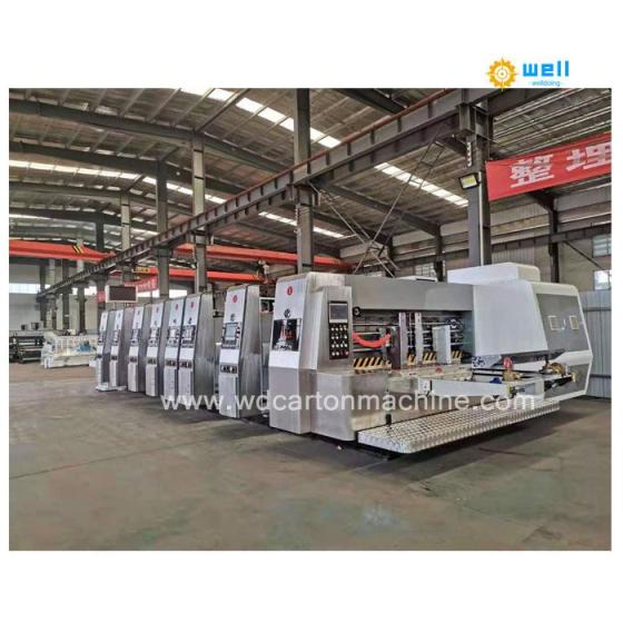 Full Automatic Ink Flexo Printer Slotter Die Cutter Machine