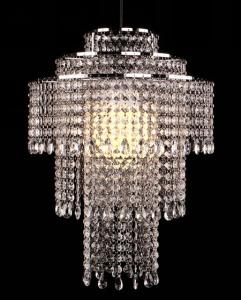 Wholesale crystal ceiling light: Non Electric Acrylic Crystal Ceiling Light Lamp Shade Chandelier