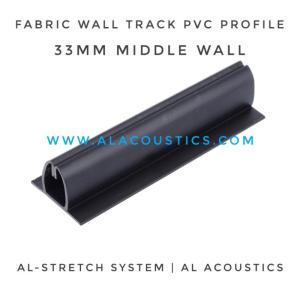 Wholesale al track: Al-Stretch System : 33mm Fabric Wall Track PVC Profile