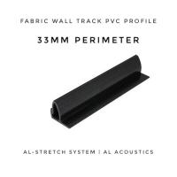 AL-TRACK : 33mm PVC Profile Cinema Wall Track