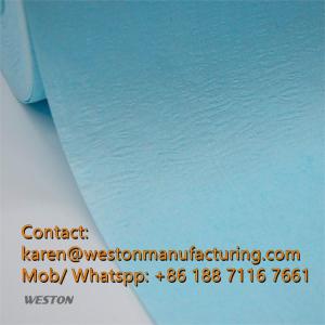 Wholesale cleanroom fabric: Weston Manufacturing Low Lint Spunlace Rolls Turquoise for Printer Wipes