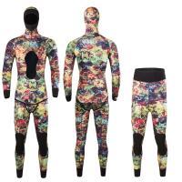 Wholesale cooler pad: Open Cell 2-Piece Hooded High Waisted Pants Camo Spearfishing Wetsuit