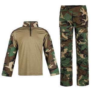 Wholesale Uniforms & Workwear: G2 G3 Tactical Shirt Military Plain Shirt Outdoor Camping Camouflage Army Frog Suit Combat Shirt