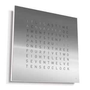 Wholesale table stand: Qlocktwo Classic - Stainless Steel - Wall Clock