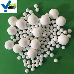 Wholesale alumina grinding ball: Industrial Ceramic Pressed Sphere Gold Powder Rolling High Alumina Grinding Ball