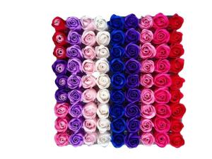 Wholesale christmas flowers: Soap Flowers Roses Gift 3 Layer 50 PCS Fashion for Holiday Valentine″S Day Christmas Party