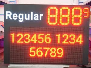 Wholesale LED Displays: Popular USA Project of LED Gas Price Sign 8.88 9