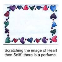 Wholesale paper card: Fragranced Scratch and Sniff Card, Print Greeting Card with Perfume