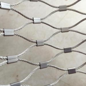 Wholesale Steel Wire Mesh: Diamond Shape Stainless Steel Cable Wire Rope Zoo Mesh Stainless Steel Ferrule Mesh
