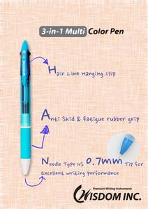 Wholesale wis: Multi Color Ink Pen