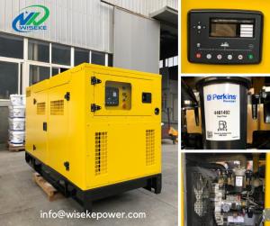 Wholesale diesel generating set: 30kva Perkins Soundproof Diesel Generator Set Wiseke Power