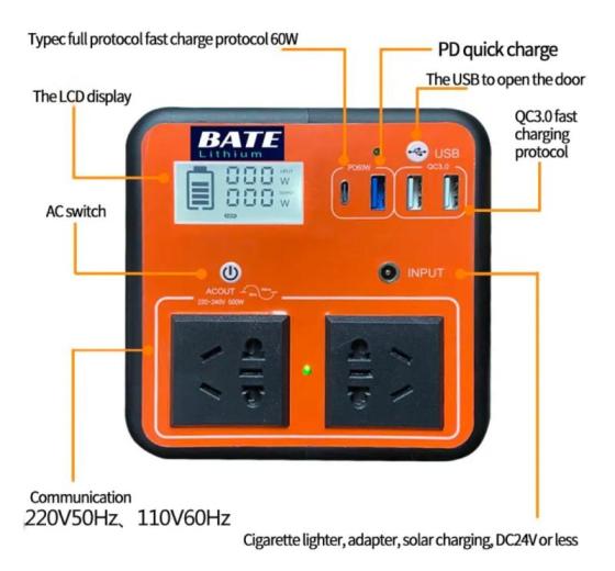 Sell BATELITHIUM 220-240v 500w Lithium Battery Portable power station
