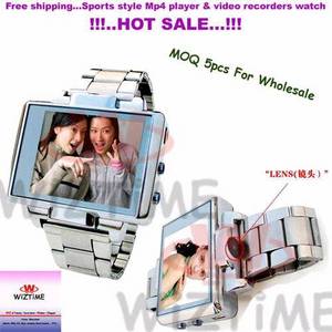 Wholesale mp4 player: Multifunction Men's Sports MP4 Player & Video Recorder Watch