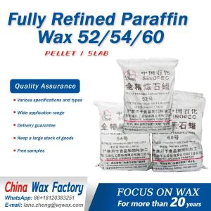 Wholesale colour cosmetic: Fully Refined Paraffin Wax 52/54/60