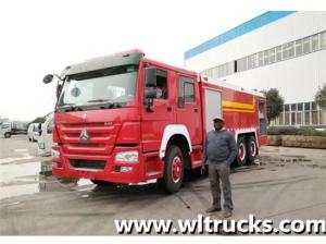Wholesale foam water: 16 Ton Howo Water  Foam Tanker Fire Fighting Truck