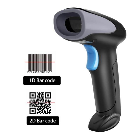 WODEMAX Portable Wired Android Bar Code Reader Handheld Qr Code 1D 2D ...