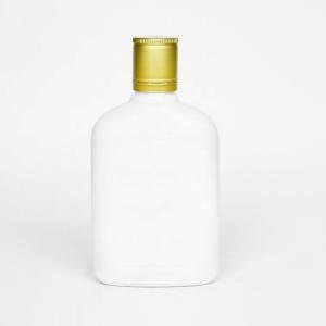 Wholesale wrap seal: Glass Matte Black Coffee Bottle