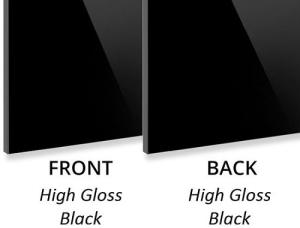 Wholesale cover cases: Aluminum Composite Panel 3MM HighGloss Black PE Core