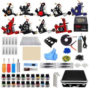 50 Needles Tattoo Kit 9 Pro Machines Id 10925559 Buy China Tattoo Kit Tattoo Supply Tattoo Machine Ec21