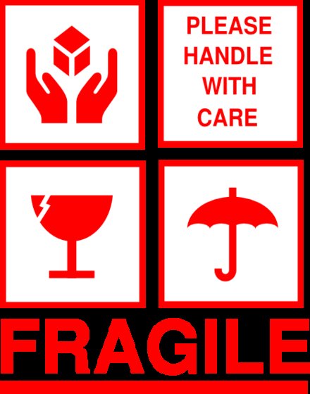 Professional Custom Fragile Stickers Printing(id:8203592 ...