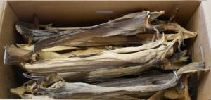 Wholesale natural products: Stockfish: EXTRA LARGE - 60/80cm Dried Cod Full Bale