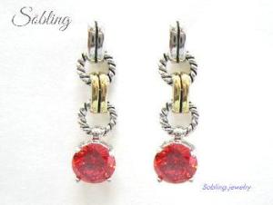Wholesale pattern: Sobling Antique Bali Style Designer Inspired Jewelry Set with Rope Patterns Decorated and Round Garn