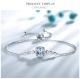 Sobling Wholesale Nano Sky Blue Topaz 4pcs Jewelry Set with Rings Adjustable Bolo Bracelet Drop Earr