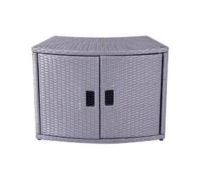 Wholesale storage cabinet: WYHS-T230 Curved Hollow Storage Cabinet (With Door)