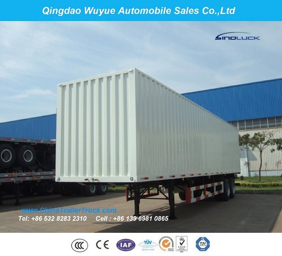 12.5 Meter 3 Axle Box Semitrailer or Van Truck Semi Trailer