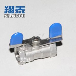 Wholesale pipe cap: Stainless Steel 1PC Ball Valve Butterfly Handle Female Threaded End