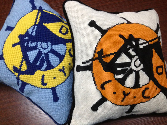 Needlepoint Throw Pillows Monogram Pillows Handmade Pillows Id