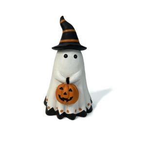 Wholesale garden ornaments: Halloween Resin Ghost  Holiday Statue Pumpkin Figurines Garden Decor Ornament