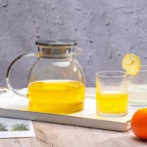 Wholesale Glasses: Glass Water Pitcher with Lid