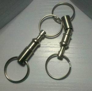 Wholesale metal free belt buckle: Pull Apart Key Ring/ Quick Release Key Ring