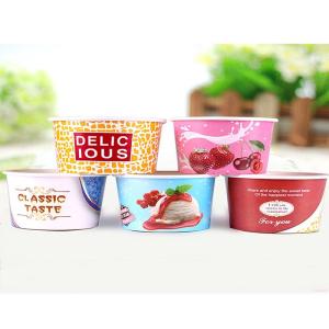 Wholesale Food Packaging: Rectangle Food Bowl for Yogurt Ice Cream with Lids & Spoon