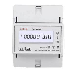 Wholesale smart meter: Dac4100c One Phase 2 Wires DIN Rail Modbus Smart Energy Meter with Relay