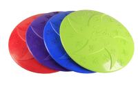 Rubber Dog Training Frisbee Durable Rubber Flying Disc Dog Toy