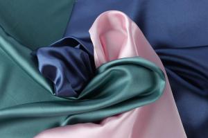 Wholesale polyester lining: Polyester Spandex Satin Dyed Lining Silky Fabric for Nightwear Dresses Clothing Shirt