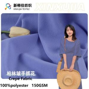 Wholesale plain fabrics: Chiffon Crepe Solid Plain Dyed Fabric for Ladies Garments Clothing Sleeve Dresses Apparels