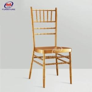 Wholesale bubble chair: Modern Gold Metal Wedding Chiavari Chair Furniture for Ballroom Hotel