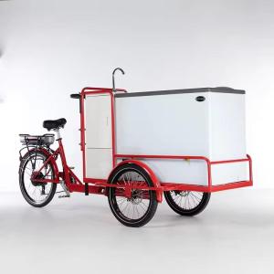 Wholesale cold: Summer Cold Drink Vending Bicycle with Freezer On Hot Sale Ice Cream Cart Ice Cream Bike