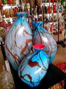 Wholesale vase: Decoration Hand Blown Color Glass Vase