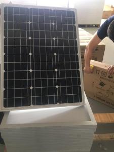 Wholesale photovoltaic power: 50w18v Single Crystal Solar Panel, Photovoltaic Power Generation Panel Charges 12V Battery