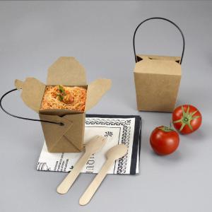 Wholesale restaurant tray: Lunch Noodle Packaging Box with Tray and Handle