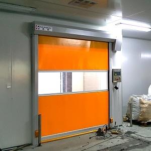 Wholesale industry fabric: Blue Roller Shutter  PVC Flexible Fabric Insulated High Speed Industrial Security Door