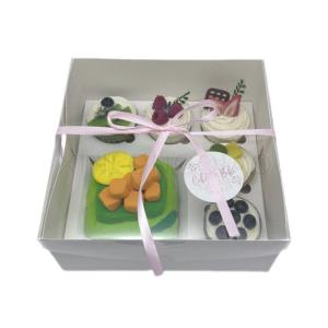 Wholesale plastic display box: New Design Cardboard Cake Box with PET Transparent Lid