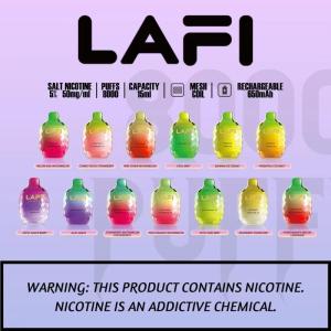 Wholesale ice cream power: LAFI JEWEL 8000 Rechargeable Disposable Pod Device