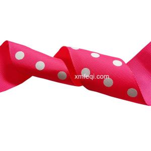 Wholesale grosgrain ribbon: White Polka Dot Ribbon Grossgrain Tape Wholesale