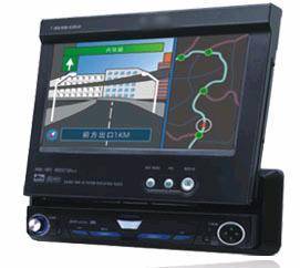 Wholesale car dvd player: All in One Built-in GPS +FM/AM/AMP+TV+USB+MP3/MPEG4+DIVX+VGA