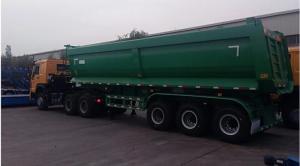Wholesale Truck Parts: 3 Axles Dump Semi Trailers with 35cbm Capacity